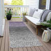 Piper Looms Chantille Abstract ACN2009 Purple Machine Washable Area Rug Runner Outdoor Lifestyle Image Feature