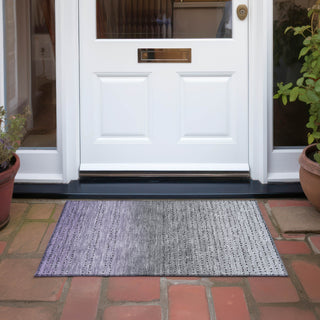 Piper Looms Chantille Abstract ACN2009 Purple Machine Washable Area Rug Scatter Outdoor Lifestyle Image Feature