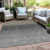 Piper Looms Chantille Abstract ACN2009 Taupe Machine Washable Area Rug Outdoor Lifestyle Image Feature