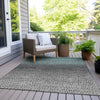 Piper Looms Chantille Abstract ACN2009 Teal Machine Washable Area Rug Outdoor Lifestyle Image Feature