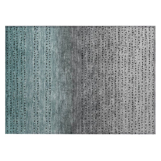 Piper Looms Chantille Abstract ACN2009 Teal Machine Washable Area Rug Scatter Main Image