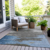 Piper Looms Chantille Abstract ACN2010 Denim Machine Washable Area Rug Outdoor Lifestyle Image Feature