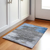 Piper Looms Chantille Abstract ACN2010 Denim Machine Washable Area Rug Scatter Lifestyle Image Feature