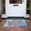 Piper Looms Chantille Abstract ACN2010 Denim Machine Washable Area Rug Scatter Outdoor Lifestyle Image Feature
