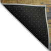 Piper Looms Chantille Abstract ACN2010 Gold Machine Washable Area Rug Backing Image