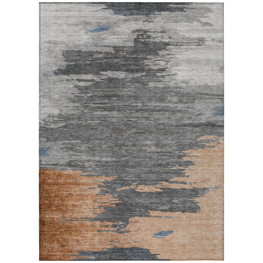 Piper Looms Chantille Abstract ACN2010 Paprika Machine Washable Area Rug main image