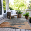 Piper Looms Chantille Abstract ACN2010 Paprika Machine Washable Area Rug Outdoor Lifestyle Image Feature