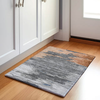 Piper Looms Chantille Abstract ACN2010 Paprika Machine Washable Area Rug Scatter Lifestyle Image Feature