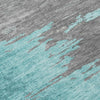 Piper Looms Chantille Abstract ACN2010 Teal Machine Washable Area Rug Swatch Image