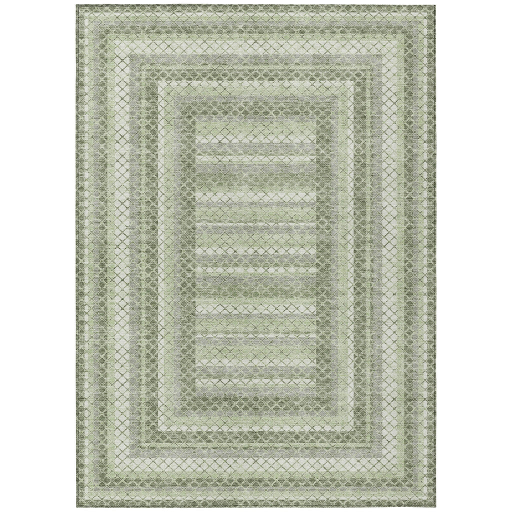 Piper Looms Chantille Geometric ACN2011 Aloe Machine Washable Area Rug main image
