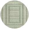 Piper Looms Chantille Geometric ACN2011 Aloe Machine Washable Area Rug Round Main Image