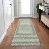 Piper Looms Chantille Geometric ACN2011 Aloe Machine Washable Area Rug Runner Lifestyle Image Feature