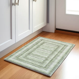Piper Looms Chantille Geometric ACN2011 Aloe Machine Washable Area Rug Scatter Lifestyle Image Feature