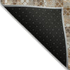 Piper Looms Chantille Geometric ACN2011 Chocolate Machine Washable Area Rug Backing Image