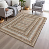 Piper Looms Chantille Geometric ACN2011 Chocolate Machine Washable Area Rug Lifestyle Image Feature