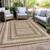 Piper Looms Chantille Geometric ACN2011 Chocolate Machine Washable Area Rug Outdoor Lifestyle Image Feature