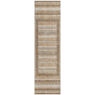 Piper Looms Chantille Geometric ACN2011 Chocolate Machine Washable Area Rug Runner Main Image