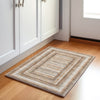 Piper Looms Chantille Geometric ACN2011 Chocolate Machine Washable Area Rug Scatter Lifestyle Image Feature