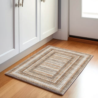 Piper Looms Chantille Geometric ACN2011 Chocolate Machine Washable Area Rug Scatter Lifestyle Image Feature