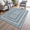 Piper Looms Chantille Geometric ACN2011 Denim Machine Washable Area Rug Lifestyle Image Feature
