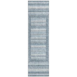 Piper Looms Chantille Geometric ACN2011 Denim Machine Washable Area Rug Runner Main Image