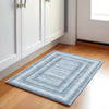 Piper Looms Chantille Geometric ACN2011 Denim Machine Washable Area Rug Scatter Lifestyle Image Feature