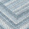 Piper Looms Chantille Geometric ACN2011 Denim Machine Washable Area Rug Swatch Image