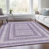 Piper Looms Chantille Geometric ACN2011 Lavender Machine Washable Area Rug Lifestyle Image Feature