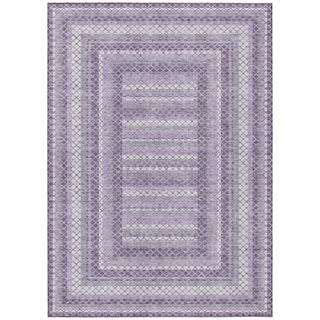 Piper Looms Chantille Geometric ACN2011 Lavender Machine Washable Area Rug main image