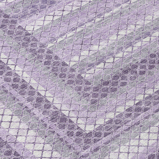 Piper Looms Chantille Geometric ACN2011 Lavender Machine Washable Area Rug Swatch Image
