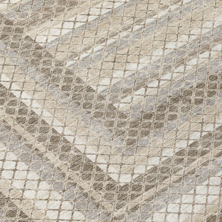 Piper Looms Chantille Geometric ACN2011 Taupe Machine Washable Area Rug Swatch Image