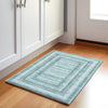 Piper Looms Chantille Geometric ACN2011 Teal Machine Washable Area Rug Scatter Lifestyle Image Feature