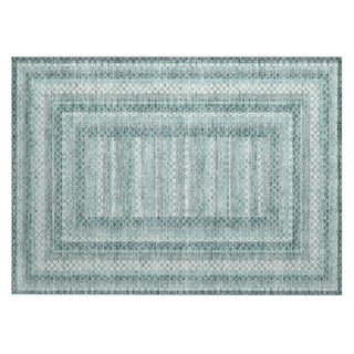 Piper Looms Chantille Geometric ACN2011 Teal Machine Washable Area Rug Scatter Main Image