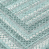 Piper Looms Chantille Geometric ACN2011 Teal Machine Washable Area Rug Swatch Image