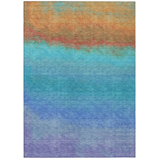 Piper Looms Chantille Ombre ACN2012 Aqua Machine Washable Area Rug main image