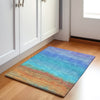 Piper Looms Chantille Ombre ACN2012 Aqua Machine Washable Area Rug Scatter Lifestyle Image Feature