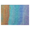 Piper Looms Chantille Ombre ACN2012 Aqua Machine Washable Area Rug Scatter Main Image