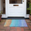 Piper Looms Chantille Ombre ACN2012 Aqua Machine Washable Area Rug Scatter Outdoor Lifestyle Image Feature