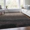 Piper Looms Chantille Ombre ACN2012 Black Machine Washable Area Rug Lifestyle Image Feature