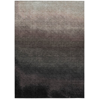 Piper Looms Chantille Ombre ACN2012 Black Machine Washable Area Rug main image