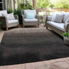 Piper Looms Chantille Ombre ACN2012 Black Machine Washable Area Rug Outdoor Lifestyle Image Feature
