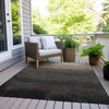 Piper Looms Chantille Ombre ACN2012 Black Machine Washable Area Rug Outdoor Lifestyle Image Feature