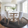 Piper Looms Chantille Ombre ACN2012 Black Machine Washable Area Rug Round Lifestyle Image Feature