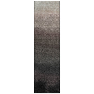Piper Looms Chantille Ombre ACN2012 Black Machine Washable Area Rug Runner Main Image