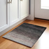 Piper Looms Chantille Ombre ACN2012 Black Machine Washable Area Rug Scatter Lifestyle Image Feature