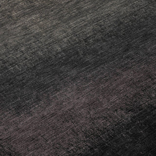 Piper Looms Chantille Ombre ACN2012 Black Machine Washable Area Rug Swatch Image