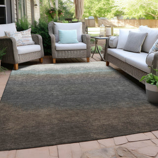 Piper Looms Chantille Ombre ACN2012 Brown Machine Washable Area Rug Outdoor Lifestyle Image Feature