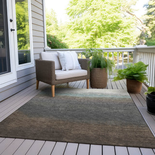 Piper Looms Chantille Ombre ACN2012 Brown Machine Washable Area Rug Outdoor Lifestyle Image Feature