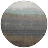 Piper Looms Chantille Ombre ACN2012 Brown Machine Washable Area Rug Round Main Image