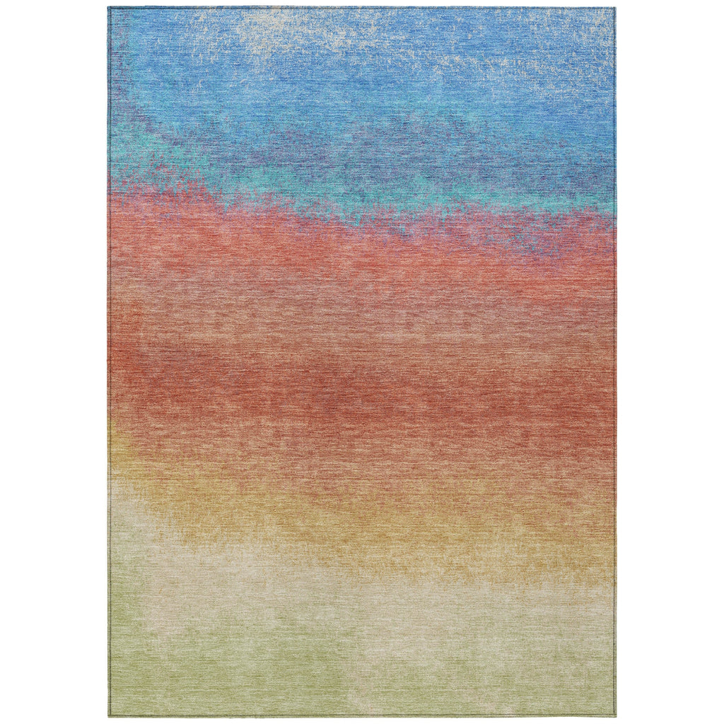 Piper Looms Chantille Ombre ACN2012 Coral Machine Washable Area Rug main image